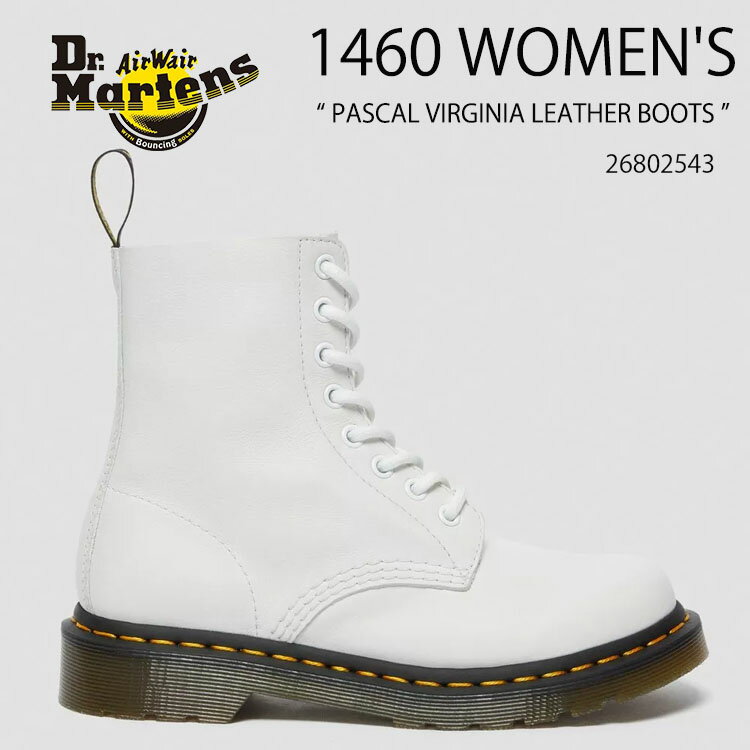 Dr.Martens hN^[}[` 8z[u[c U[u[c 1460 Women's Pascal Virginia Leather Boots 26802543 White Virginia zCg U[ V[Y fB[X pyÁzgpi