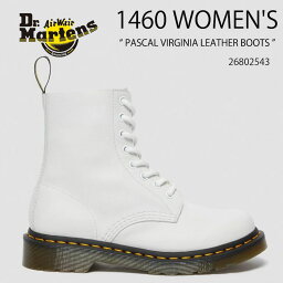 Dr.Martens ドクターマーチン 8ホールブーツ レザーブーツ 1460 Women's Pascal Virginia Leather Boots 26802543 White Virginia ホワイト レザー シューズ レディース 女性用【中古】未使用品