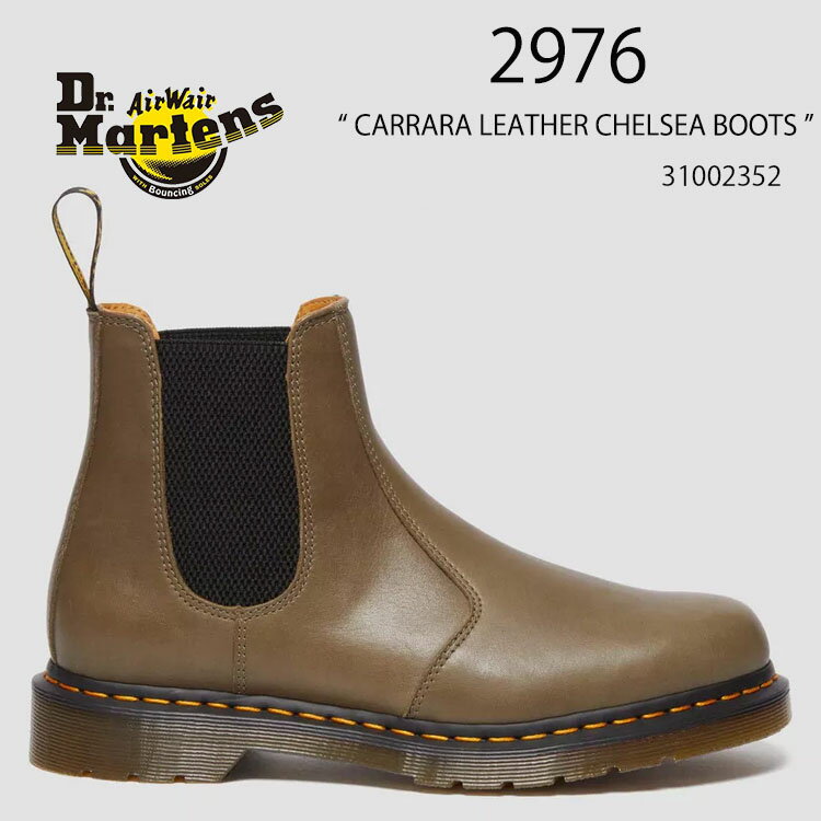 Dr.Martens hN^[}[` TChSA U[V[Y 2976 CARRARA LEATHER CHELSEA BOOTS 31002352 Olive Carrara `FV[u[c I[u U[ Y fB[X jp pyÁzgpi