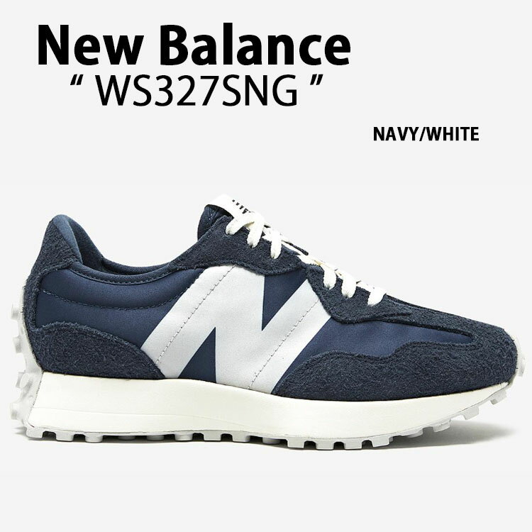 New Balance j[oX fB[X Xj[J[ WS327SNG NAVY WHITE V[Y NewBalance327 j[oX327 lCr[ zCg XG[h fB[XyÁzgpi