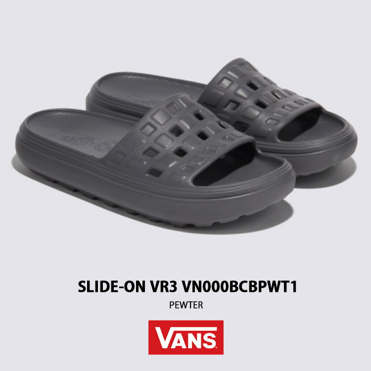 VANS バンズ サンダル SLIDE-ON VR3 PEWTER VN000BCBPWT スライドオンVR3 ピューター メンズ レディース 男性用 女性用 【中古】未使用品