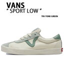 VANS バンズ スニーカーSPORT LOW TRI-TONE GREEN VN000CQRGRN スポーツ ロウ トリトーン グリーン メンズ レディース 男性用 女性用 未使用品