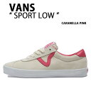 VANS バンズ スニーカーSPORT LOW CARAMELLA PINK VN000CTEPNK スポーツ ロウ キャラメリア ピンク メンズ レディース 男性用 女性用 未使用品