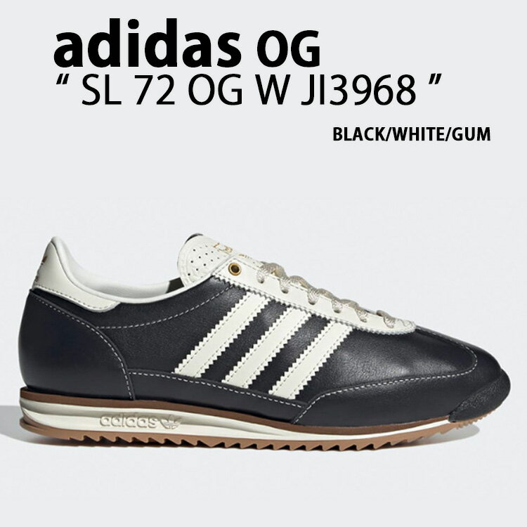 adidas originals アディダス スニーカー SL 72 OG W JI3968 BLACK WHITE GUM シューズ ブラック ホワイト ガム メンズ レディース【中古】未使用品