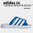 adidas original アディダス GAZELLE BEACH W ガゼル ビーチ シャワーサンダル スライドサンダル BLUE CLOUD WHITE...