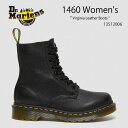 Dr.Martens ドクターマーチン 8ホールブーツ レザー 1460 Women's Virginia Leather Boots 13512006 BLACK Virginia ブラック シューズ レディース 女性用【中古】未使用品