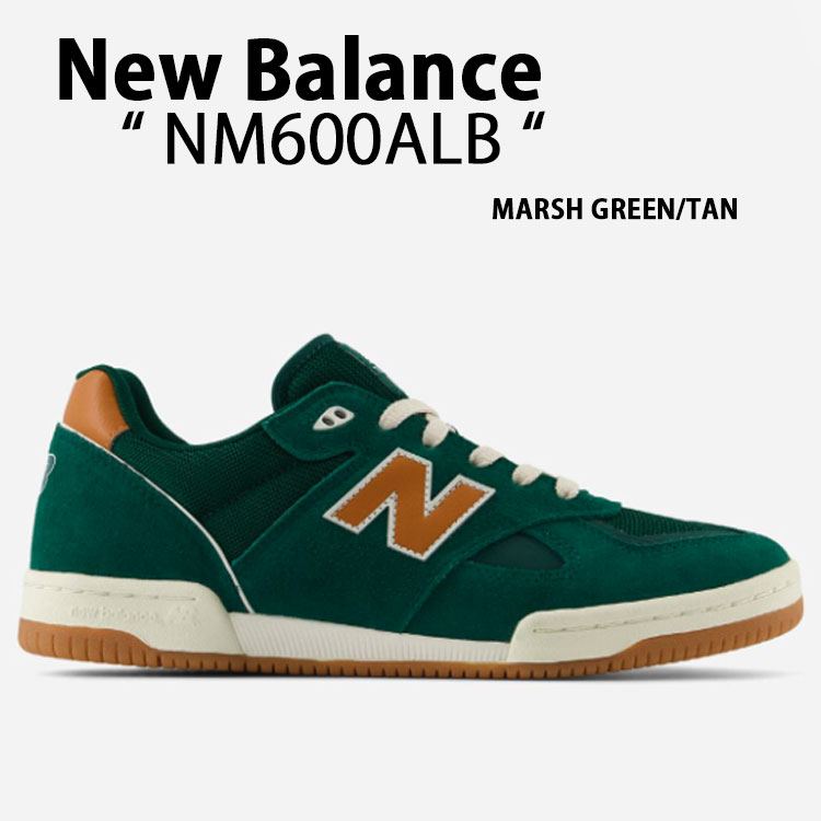 New Balance ニューバランス スニーカーNUMERIC NM600 NM600ALB MARSH GREEN TAN シューズ ニューバランス マーシュグリーン タン メンズ 【中古】未使用品