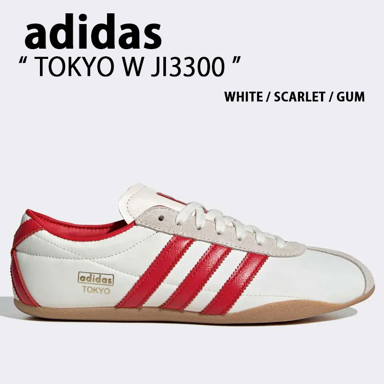 adidas originals アディダス スニーカー TOKYO W JI3300 WHITE SCARLET GUM 東京 ウィメンズ ホワイト スカーレット ガム シューズ メンズ レディース【中古】未使用品のサムネイル