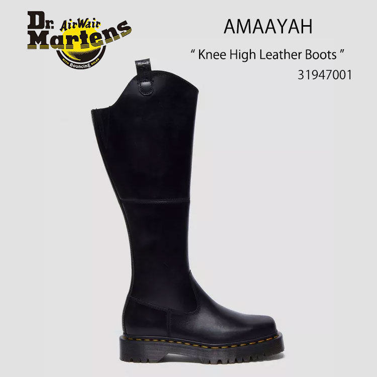 Dr.Martens ɥޡ ֡ Amaayah Knee High Leather Boots 31947001 Black...