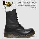 Dr.Martens ドクターマーチン ブーツ 1490 / 1461 MM6 Leather Lace Up Boots Black 32185001 VIN...