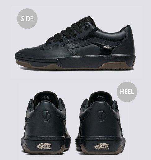 VANS バンズ スニーカー SKATE ROWAN 2 LEATHER BLACK VN000D3SBLK スケートローワン 2 レザーブラック メンズ 男性用