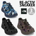 THE NORTH FACE ノースフェイス スポーツサンダル スニーカーサンダル RE-ACTIV SNEAKER サンダル スポサン CAMO PURPLE NAVY BLACK 迷彩 カモフラ シューズサンダル アウトドア キャンプ NS94R45J/K/L【中古】未使用品(4)
