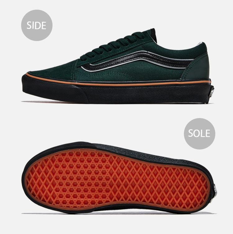 VANS バンズ スニーカー OLD SKOOL GREEN BLACK V36CF BBS オールドスクール グリーン ブラック スエード ローカット メンズ 男性用
