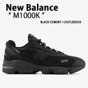 New Balance ニューバランス スニーカー M1000K BLACK シューズ NewBalance1000 ブラック メッシュ スエード ランシュー メンズ レディース【中古】未使用品