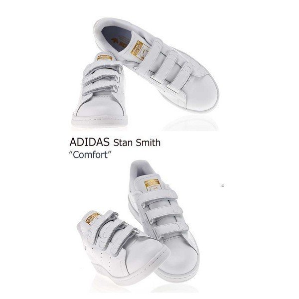 adidas アディダス スニーカー StanSmith GLD スタンスミス ベルクロ S75188 メンズ レディース 男女共用 男性用 女性用【中古】未使用品