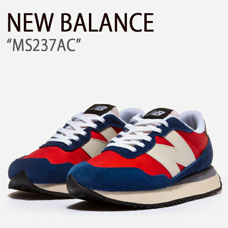 New Balance ニューバランス スニーカー 237 NAVY RED ネイビー レッド MS237AC メンズ レディース 男女共用 男性用 女性用【中古】未使用品