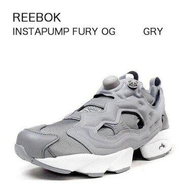 【ポイント2倍!スーパーSALE期間限定】REEBOK リーボック スニーカー INSTAPUMP FURY ポンプフューリー グレー ホワイト V65751【中古】未使用品