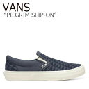 VANS ヴァンズ スニーカー バンズ PILGRIM SLIP-ON バンズ ピルグリム スリッポン BLUE ブルー MARSHMALLOW マシュマロ VN0A3MUCWR4【中古】未使用品(4)