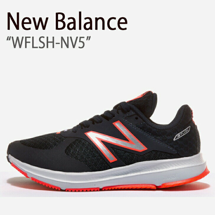 New Balance ニューバランス スニーカー W FLASH ブラック ピンク シルバー レディース 女性用 WFLSH-NV5【中古】未使用品