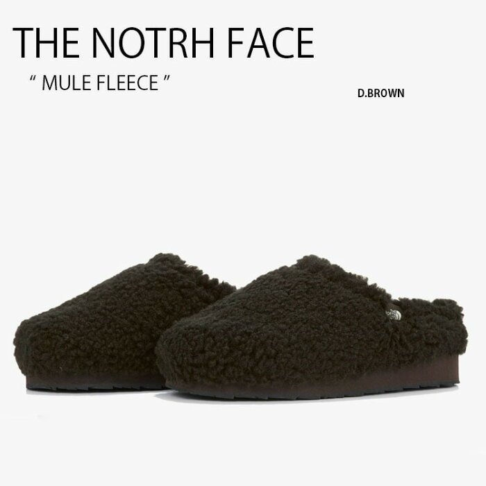 【ポイント2倍!スーパーSALE期間限定】THE NORTH FACE ノースフェイス スニーカー MULE FLEECE ミュール スリッパ サンダル シューズ 室内 野外 ダークブラウン NS93M55A 【中古】未使用品