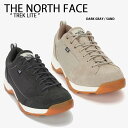 THE NORTH FACE ノースフェイス スニーカー TREK LITE シューズ ランニングシューズ トレッキングシューズ マウンテンシューズ アウトドア キャンプ ジム ランニング ブラック ベージュ NS93N01【中古】未使用品