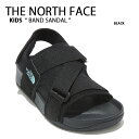 THE NORTH FACE ノースフェイス キッズ 子供用 サンダル KID BAND SANDAL バンド サンダル スポーツサンダル スポサン ヒールストラップ マジックテープ ブラック 男の子 女の子 NS96L20A【中古】未使用品