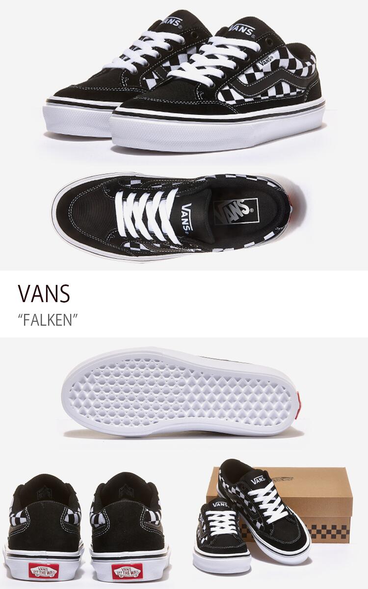 VANS バンズ スニーカー FALKEN BLACK WHITE CHECKERBOARD ファルケン ブラック ホワイトチェッカーボード ヴァンズ シューズ メンズ レディース 男女兼用 男性用 女性用 V3830SC【中古】未使用品