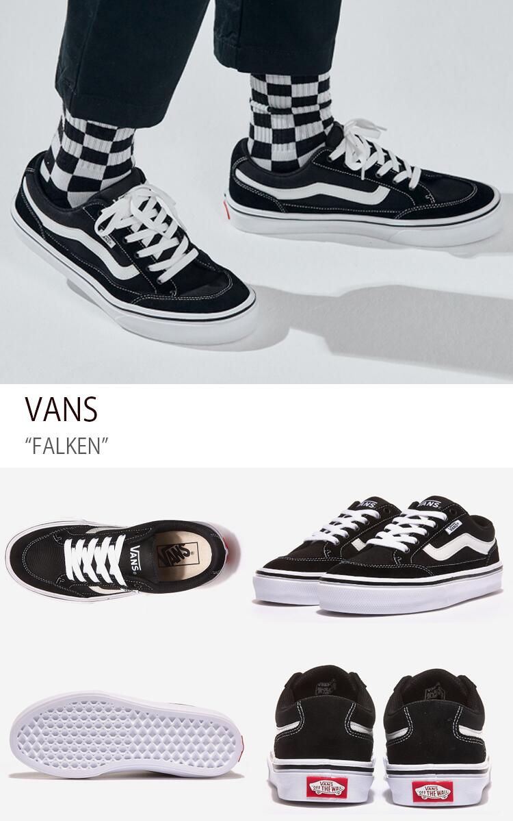 VANS バンズ スニーカー FALKEN BLACK ファルケン ブラック ヴァンズ シューズ メンズ レディース 男女兼用 男性用 女性用 V3830SC【中古】未使用品