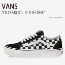 VANS バンズ スニーカー OLD SKOOL PLATFORM BLACK TRUE WHITE オールドスクールプラットフォーム ブラック トゥルーホワイト ヴァンズ シューズ メンズ レディース 男女兼用 男性用 女性用 VN0A3B3UHRK【中古】未使用品