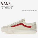 VANS バンズ スニーカー STYLE 36 MARSHMALLOW RACING RED スタイル36 マシュマロ レイシングレッド ヴァンズ シューズ メンズ レディース 男女兼用 男性用 女性用 VN0A3DZ3OXS【中古】未使用品