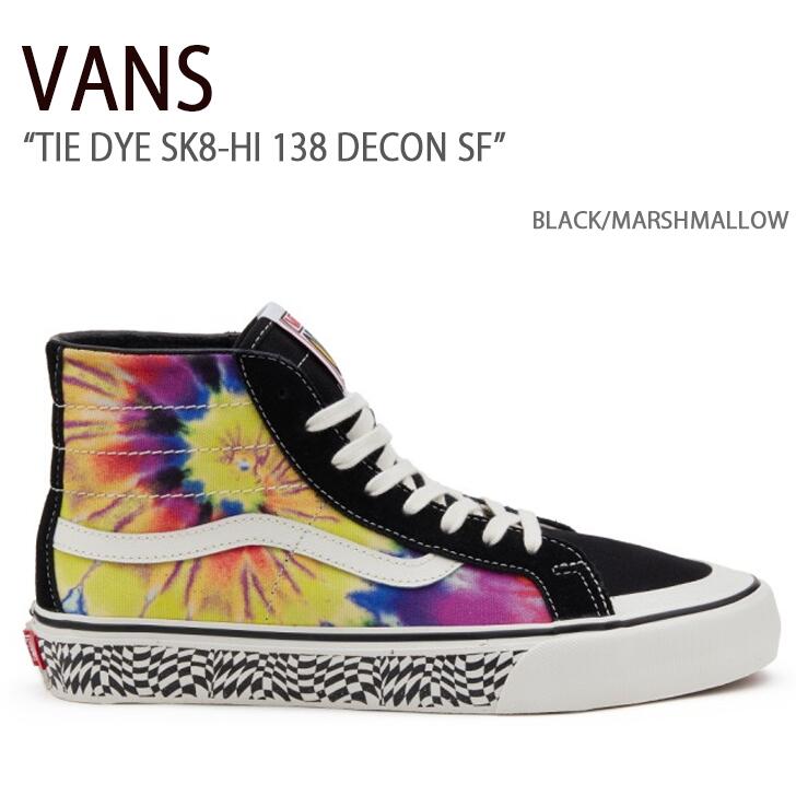 VANS oY Xj[J[ TIE DYE SK8-HI 138 DECON SF BLACK MARSHMALLOW ^C_CXP[gnC138fRSF ubN }V} @Y V[Y Y fB[X jp VN0A4BX226T1yÁzgpi