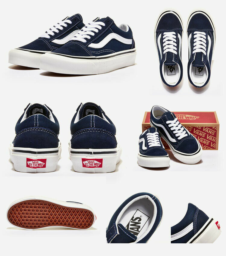 VANS ヴァンズ スニーカー バンズ OLD SKOOL 36 DX ANAHEIM FACTORY DRESS BLUES オールドスクール アナハイムファクトリー ドレスブルー ネイビー シューズ メンズ レディース 男女共用 男性用 女性用 VN0A54F39GK【中古】未使用品