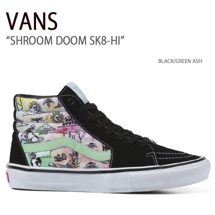 VANS oY Xj[J[ SHROOM DOOM SK8-HI BLACK GREEN ASH V[hD[XP[gnC ubN O[AbV @Y V[Y Y fB[X jp jp p VN0A5FCCAPI1yÁzgpi