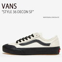 VANS バンズ スニーカー STYLE 36 DECON SF MARSHMALLOW BLACK スタイル36デコンSF マシュマロ ブラック ヴァンズ シューズ メンズ レディース 男女兼用 男性用 女性用 VN0A5HYRB9C【中古】未使用品