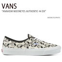 VANS バンズ スニーカー ANAHEIM MOONEYES AUTHENTIC 44 DX MOONEYES WHITE アナハイムムーンアイズオーセンティック44デラックス ムーンアイズ ホワイト ヴァンズ シューズ メンズ レディース VN0A5KX4AVP1【中古】未使用品