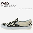 VANS バンズ スニーカー CLASSIC SLIP-ON BLACK AND WHITE CHECKER WHITE クラッシックスリッポン ブラックアンドホワイトチェッカー ホワイト ヴァンズ シューズ メンズ レディース 男女兼用 VN-0EYEBWW【中古】未使用品