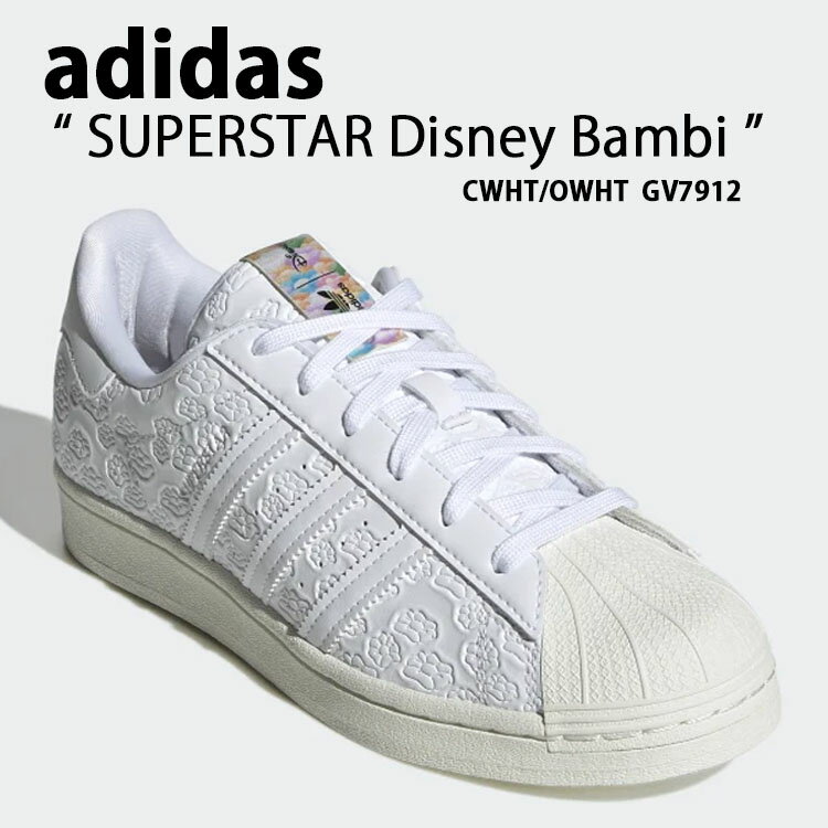 adidas AfB_X Xj[J[ Disney Bambi SUPERSTAR fBYj[ or R{ tH[ WHITE GV7912 zCg NVbN fBYj[R{ Y fB[X jp p jpyÁzgpi