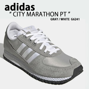 adidas ǥ ˡ CITY MARATHON PT ƥ ޥ饽 GRAY WHITE GW6214 졼 ۥ磻 ޥ饽󥷥塼 ˥󥰥塼 饷å 쥶 ܳ Mens Womensš̤