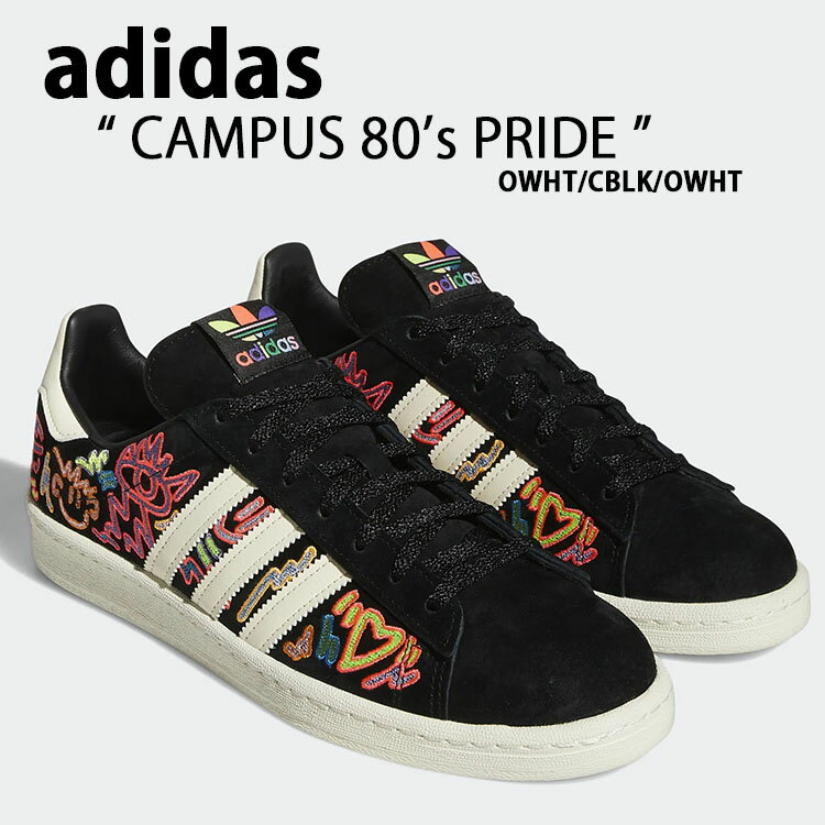 adidas AfB_X Xj[J[ CAMPUS 80 PRIDE Love Unites BLACK WHITE GREEN YELLOW GX6390 ubN zCg 3XgCv V[Y U[ {v NVbN Y fB[XyÁzgpi