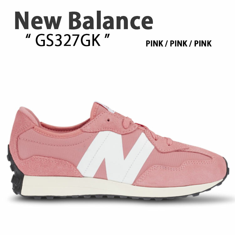 New Balance ニューバランス スニーカー 327 PINK ピンク ホワイト GS327GK GRADE SCHOOL スクールシューズ シューズ レディース 女性用【中古】未使用品のサムネイル