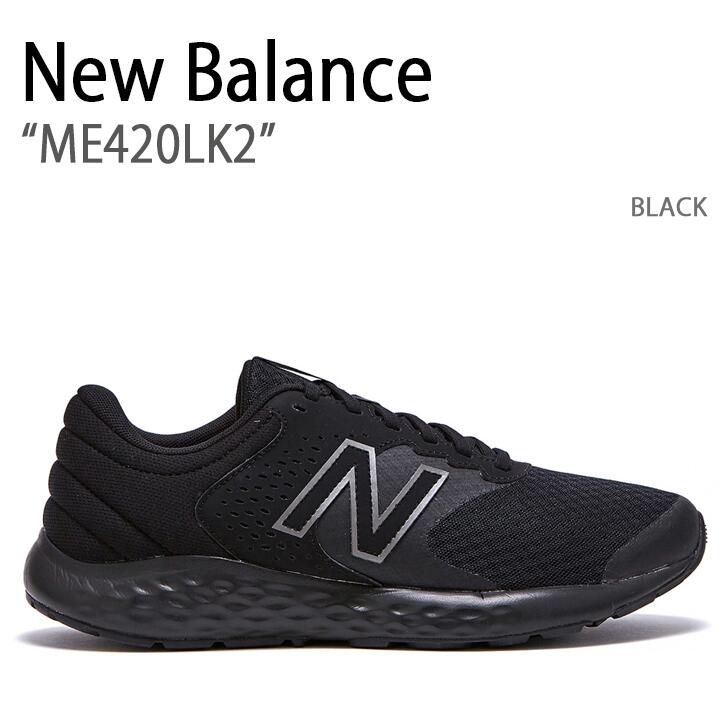 New Balance ニューバランス スニーカー 420 BLACK ブラック ME420LK2 メンズ 男性用【中古】未使用品