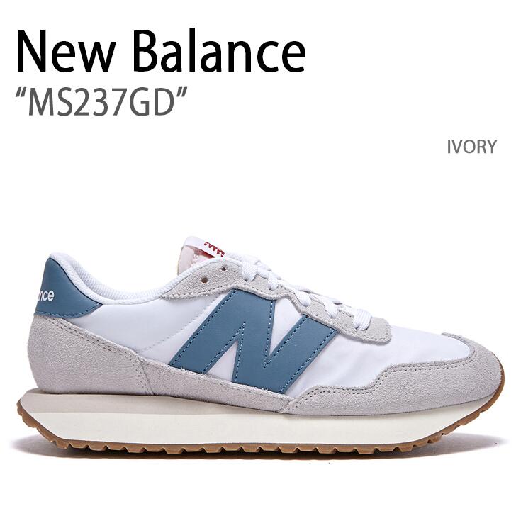 New Balance ニューバランス スニーカー 237 IVORY アイボリー MS237GD メンズ レディース 男女兼用 男性用 女性用【中古】未使用品