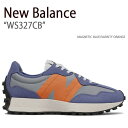 New Balance ニューバランス スニーカー 327 MAGNETIC BLUE VARSITY ORANGE マグネティックブルー ヴァーシティオレンジ WS327CB レディース 女性用【中古】未使用品