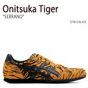 Onitsuka Tiger オニツカタイガー スニーカー SERRANO CITRUS BLACK セラーノ シトラス ブラック メンズ レディース 男性用 女性用 男女兼用 1183C008.800【中古】未使用品