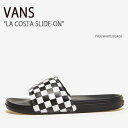 VANS バンズ サンダル LA COSTA SLIDE-ON TRUE WHITE BLACK コスタスライドオン トゥルーホワイト ブラック ヴァンズ シューズ メンズ レディース 男女兼用 男性用 女性用 VN0A5HF527I【中古】未使用品