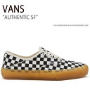 VANS バンズ スニーカー AUTHENTIC SF CHECKERBOARD BLACK MARSHMALLOW オーセンティックSF チェッカーボードブラック マシュマロ ヴァンズ シューズ メンズ レディース 男女兼用 男性用 女性用 VN0A4BWT1KP【中古】未使用品