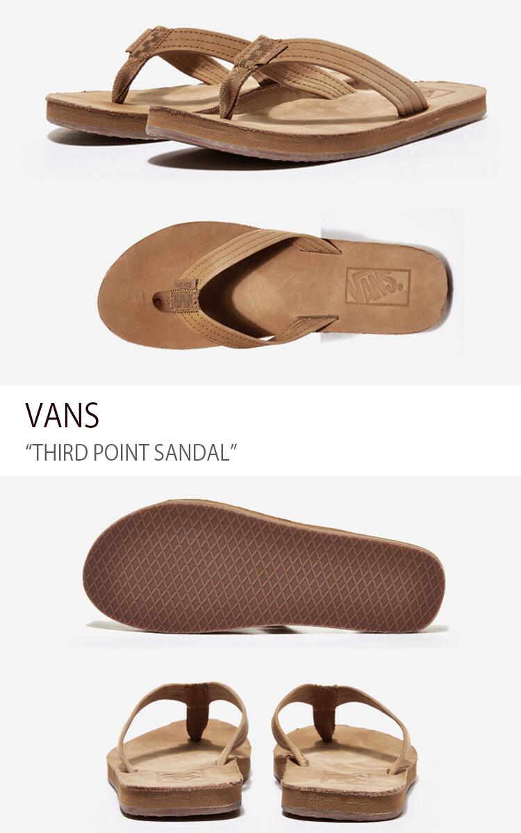 VANS バンズ サンダル THIRD POINT SANDAL BEIGE サードポイントサンダル ベージュ ヴァンズ シューズ メンズ レディース 男女兼用 男性用 女性用 VN0A5HFDGWT【中古】未使用品