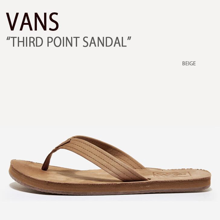 VANS バンズ サンダル THIRD POINT SANDAL BEIGE サードポイントサンダル ベージュ ヴァンズ シューズ メンズ レディース 男女兼用 男性用 女性用 VN0A5HFDGWT【中古】未使用品