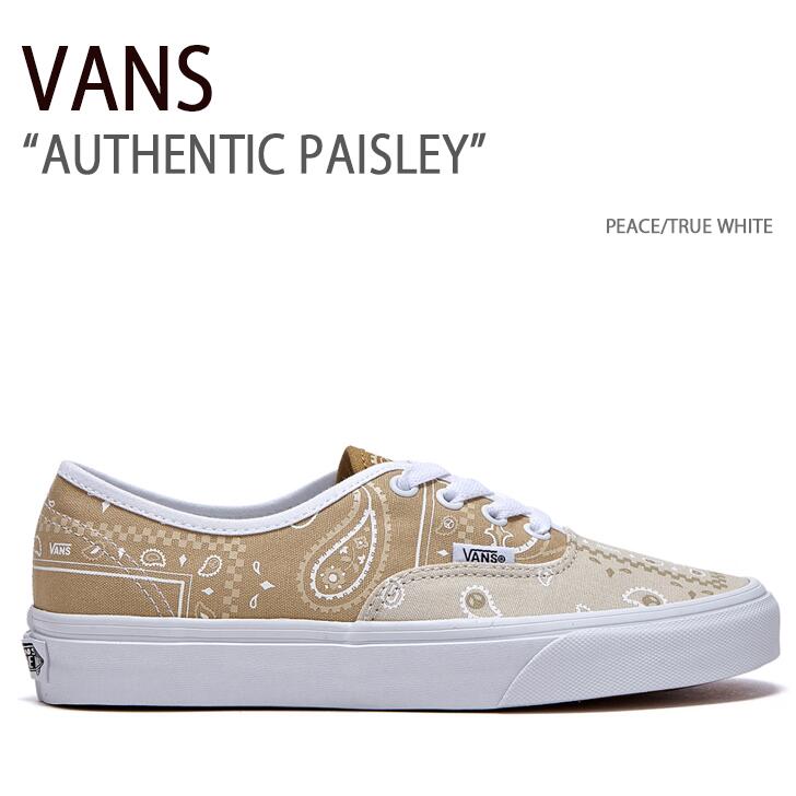 VANS Х ˡ AUTHENTIC PAISLEY PEACE TRUE WHITE ƥåڥ꡼ ԡ ȥ롼ۥ磻  塼  ǥ ˽   VN0A5KRDATIš̤