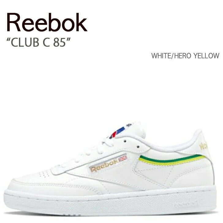 REEBOK リーボック スニーカー CLUB C 85 EG5984 クラブ シー WHITE HERO YELLOW ホワイト ヒーローイエロー シューズ メンズ レディース 男性用 女性用 男女兼用【中古】未使用品